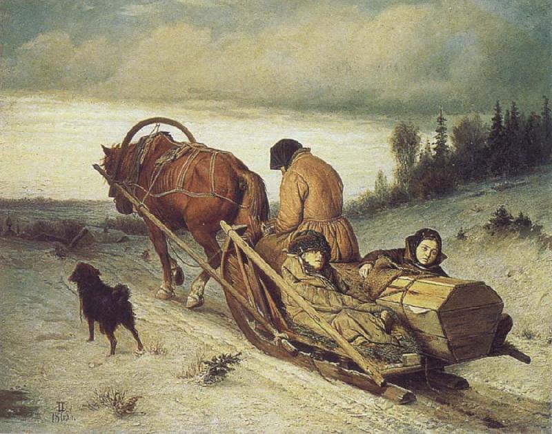 Vasily Perov The Last Farewell Germany oil painting art